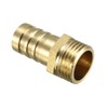 sourcing map Brass Barb Hose Fitting Connector Adapter 16mm Barbed