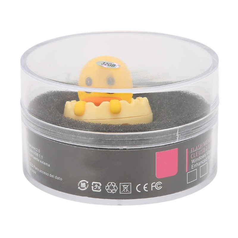 U DISK USB2.0 Interface Yellow Duck Cartoon Style Portable Electronic