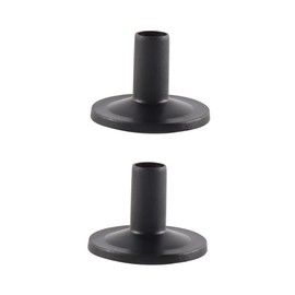 Gorise 12Pcs Cymbal Sleeves Drum Sleeves, 8mm Flanged Cymbal Drum Set Parts Black Attachment for Percussion