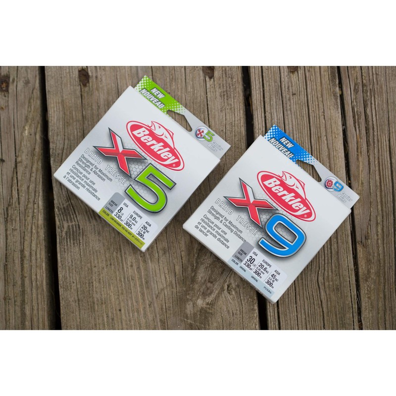 Berkley X9 Trenza línea de Pesca, Cristal, 165-Yard/10-Pound