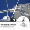 Marine-VHF-Antennen-Bootshalterung 316 Edelstahl Verstellbarer Ratschenmechanismus für Wohnmobil Yacht Speedboot mit