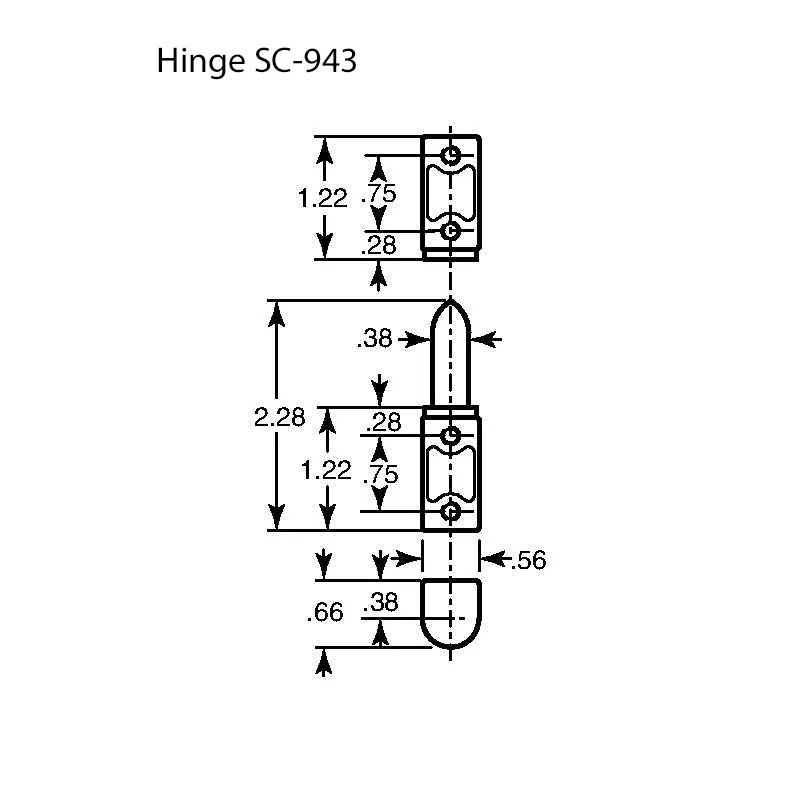 Southco Hinge Pivot door removable rustproof outdoor Black Nylon marine
