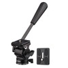 Andoer Video Fluid Head Pan Tilt Tripod Head Panoramic Ball