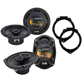 Harmony Audio Bundle Compatible with 2008-2012 Chevy Malibu HA-R65 HA-R69New Factory Speaker Replacement Upgrade Package with HA-823006 Speakers Adapter