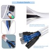 10ft - 1/2 inch Diameter Cord Protector, Hibucuo Cable Management