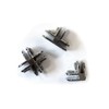 Glass Cube Connectors for 3/16" Thick Glass - 2 Way
