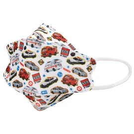 Skater MSKSH3-A 3D Non-Woven Three-Layer Mask, Small, Children's Size, Tomica 5 Pieces