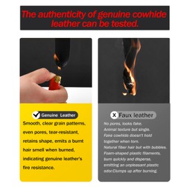 POKSRI 1P Genuine Leather seat Belt Cover pad,Real Cowhide Soft Seatbelt Protect Strap Shoulder Cushion,Odor-Free & Peel-Resistant,12x2.4inch,fit car Accessories,Backpack, Shoulder Bag