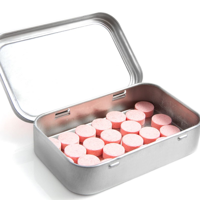 Tins Container, Metal Rectangular Tin Can,Mini Portable Box Small Storage