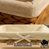BigDean Set of 3 bread baskets, bread baskets, modern braided