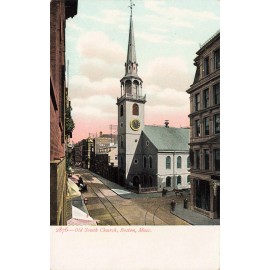 2876 - Old South Church Boston MA postcard 4.10