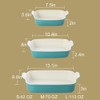 SWEEJAR Porcelain Bakeware Set for Cooking, Ceramic Rectangular Baking Dish
