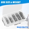 Fishing Split Rings Kit, 200pcs Stainless Steel Split Rings Round