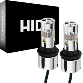 HID-YA T20 LED Turn Signal, 2 Color Switching, Amber/White, Stealth, Built-in High Fla Resistor, Position, Compatible with Vehicle Inspection, Set of 2