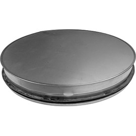 Vent Systems 12" Galvanized Steel End Cap. 12 Inch Duct Fitting Diameter. Ducting End Cup. Sewer End Cup. Steel Plug with Rubber Gasket. Dryer Duct Plug