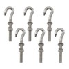 (6 Pieces) M10 Heavy Duty Thread Eye Hook 304 Stainless