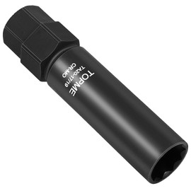 10 Spline Lug Nut Socket, Replacement for TA20-17/19, Compatible with Bimecc 10 Spline Lug Key, for Removing 10 Point Lug Nut Key for Truck Large SUV with 13/16 and 7/8 Hex Drive, CR-MO