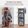 Reli. 90L Large Clothes Storage Bags (6 Pack) Closet Organizers
