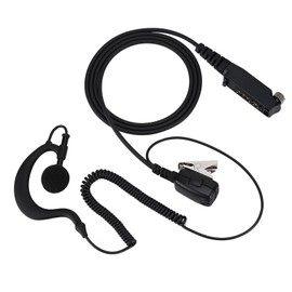 Wireless Walkie Talkie PTT Speaker Earpiece Ear Hook Headset Earphone For STP9000