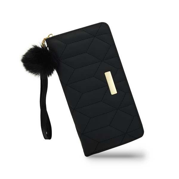 WisePoint Women's Wallets, PU Leather Ladies Wallet Wristlet Wallets for