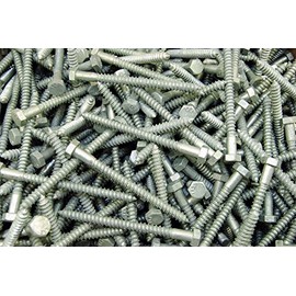 (90) Galvanized Hex Head 5/16 x 4" Lag Bolts Wood Screws