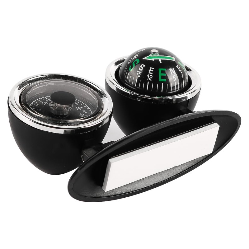 VOANZO 2 in 1 Car Thermometer Compass Outdoor Vehicle Mounted