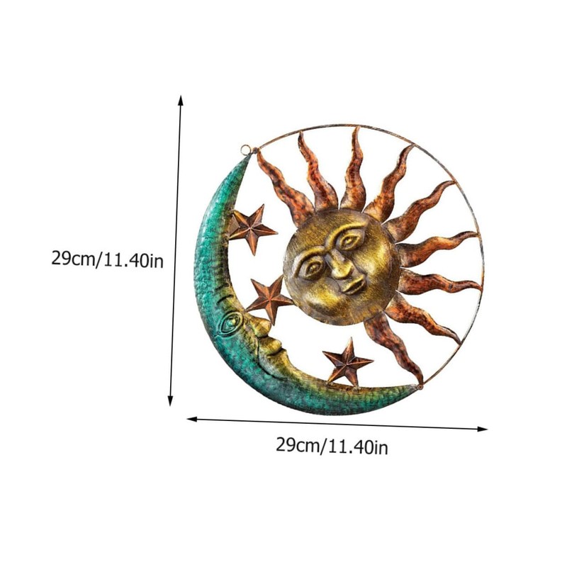Ipetboom 1 PC Unique Sun Moon Pendant Wall Hanging Decor