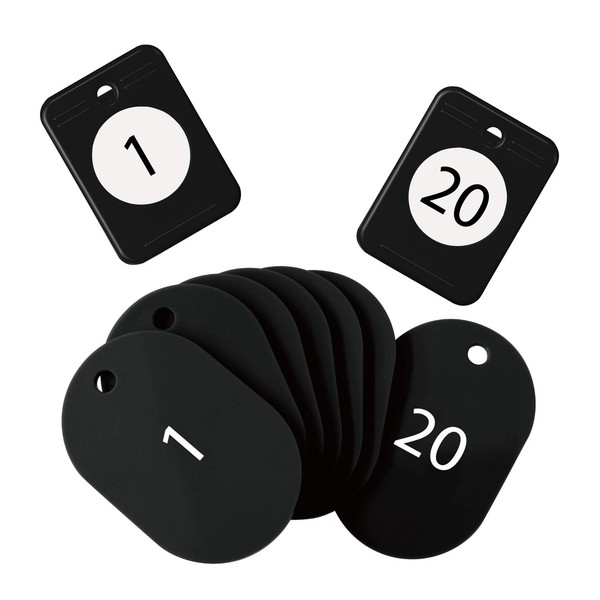 Open Industries BF-150-BK Cloak Tickets 20 Pairs #1-20 Black