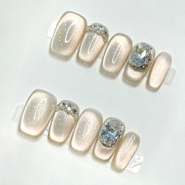 Market Sensitivity Sweet Sugar Nail Tips 10p Set, 1 Piece, NO 2 / 마켓감성 달콤설탕 네일팁 10p 세트, 1개, NO 2