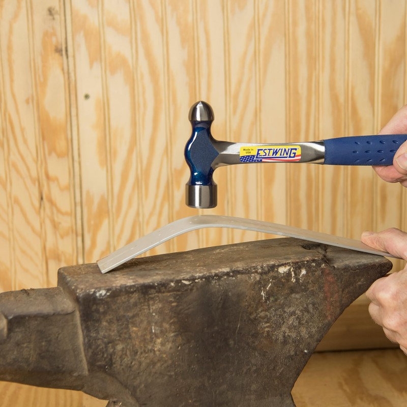 ESTWING Ball Peen Hammer - 16 oz Metalworking Tool with