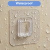 Sorcristy 20 Pack Clear Double-Sided Adhesive Wall Hooks, Self-Adhesive Hooks