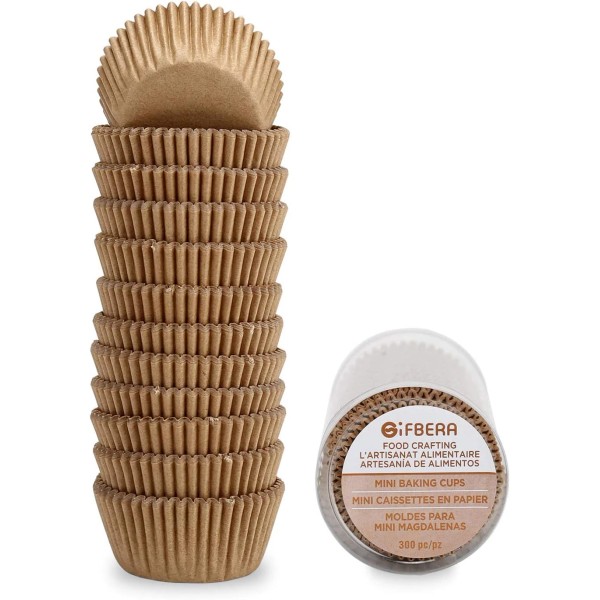 Does not apply Natural Mini Cupcake Liners Odorless Greaseproof Paper
