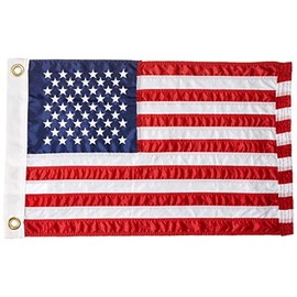 12" x 18" Nylon US Flag w/Embroider Stars