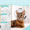 Velarionna Cat Muzzle for Grooming, Adjustable Breathable Transparent Cat Astronaut