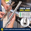 2-Pack Stainless Steel BBQ Grill Burner Tubes for Nexgrill 720-0830H