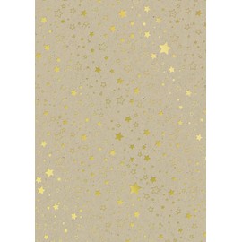 Cardboard Pad "Stars" Gold/Silver, DIN A4