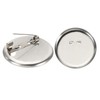 YOKIVE Pack of 50 Brooch Clips Disc Base Blank Clips