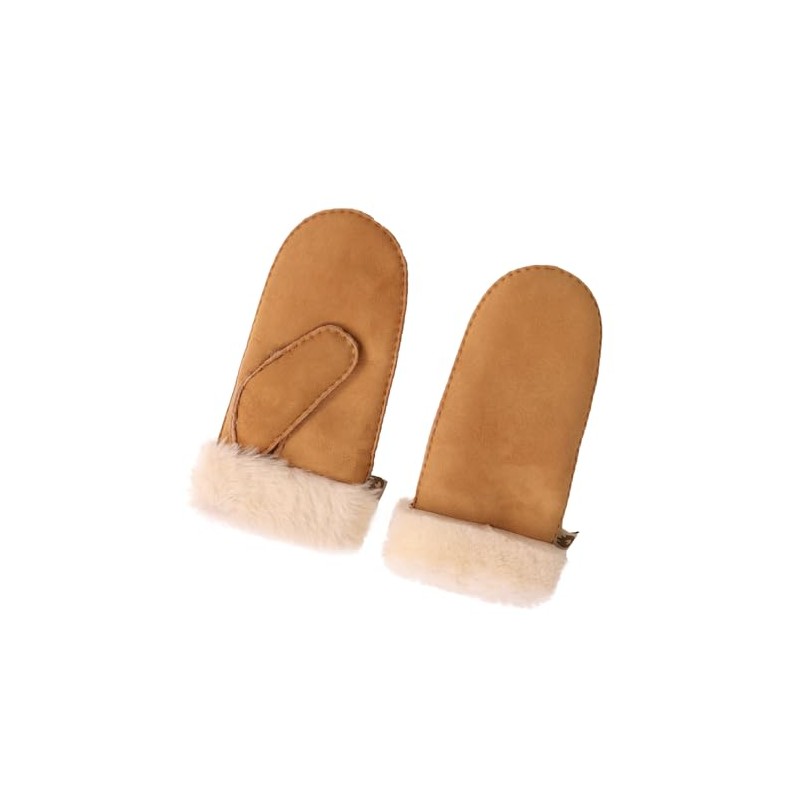 Kathyland Kids Mittens with Sheepskin Lining for Winter Cold Weather