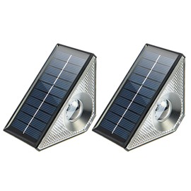 HAPPYJOINT Toral Solar Light, Outdoor, Waterproof, Staircase, Triangle, Color Switching, Long Time, 2 Pieces