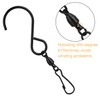 FEPITO 12 Pack Swivel Hooks Clips Wind Spinner S Hook