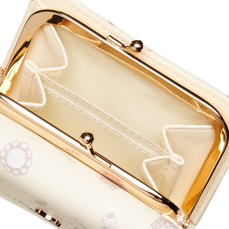 [アルディ] Sanrio Ladies' Trifold Coin Purse Wallet, pom pom pudding