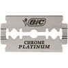 BIC Rasierklingen, 100 Stück, Chrome Platinum, für jeden Rasierhobel, Doppelkanten-Klingen,