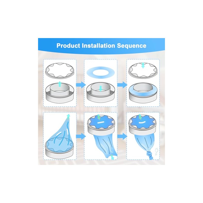 Pack of 10 Nappy Eater Refill Bags Compatible with Foppapedretti