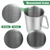 Afcabakila 3 Pcs Stainless Steel Measuring Cups Set Metal Pitcher