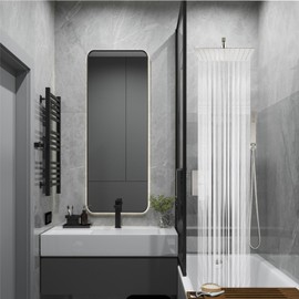 Midanya Shower Faucet Set,Wall Mount Shower System with Square Rain Shower Head and Hand Sprayer, Rough-in Valve Body and Trim Kit Included,10 Inch,Brushed Nickel