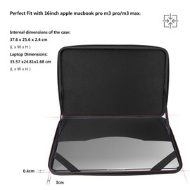 Smatree Hard Laptop Sleeve Case for 16-inch ASUS V16 V3607, TUF Gaming A16 2024/2023, Dell Pro 16 Plus PB16250, GIGABYTE AERO X16 EG61H, AORUS Elite 16 AE6H/MASTER 16 AM6H