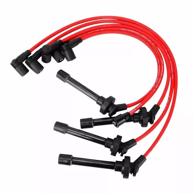 CNPAPC RED 10.5MM SPARK PLUG WIRE SET FOR HONDA ACCORD