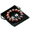 Shikui b463 Red Tiger Eye Bracelet, 0.6 inch (16 mm),