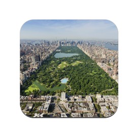 Cork Coaster - New York Manhattan Central Park City USA - 1 Piece (95x95mm)