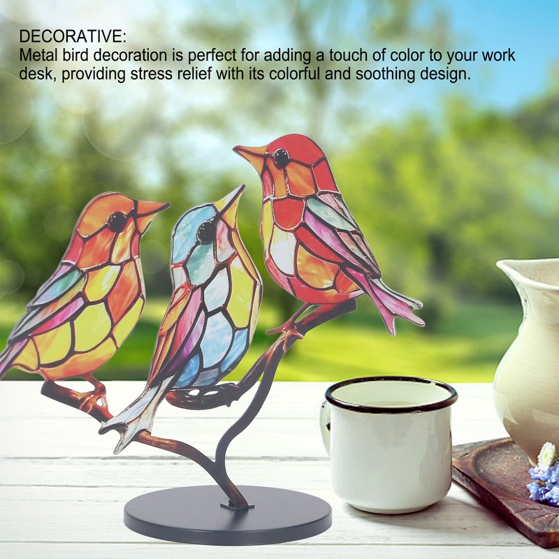 Alloy Metal Bird Series Home Decoration Stress Relief Base Removable